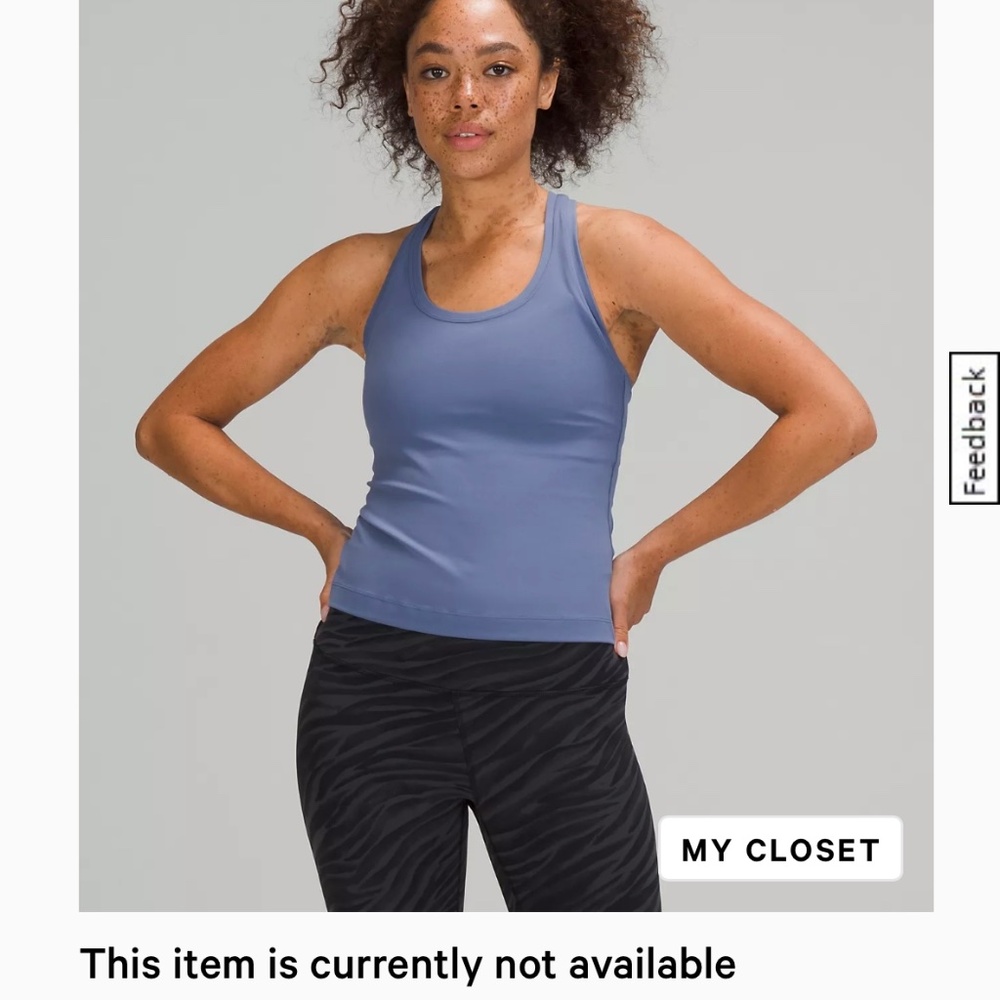 Lululemon Cool Racerback Short Tank Top